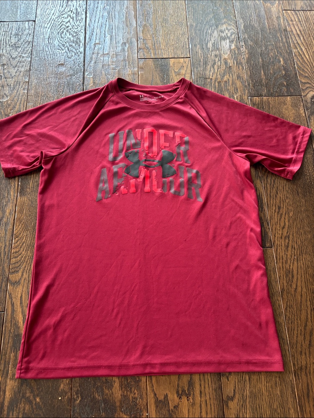 Under Armour Men's Red Short-Sleeve Logo Performance Tee